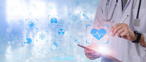 istock Hands of doctor engaging with digital medical interface, emphasizing connectivity in healthcare, medical innovation, health technology, global medical collaboration, patient-centric care. 2224232785