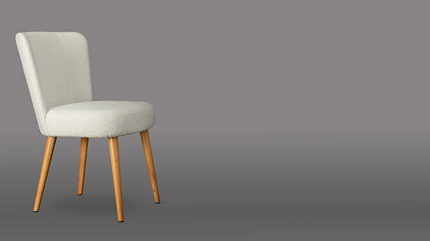 istock Modern Upholstered Chair with Wooden Legs 2224234481