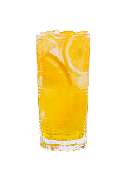 istock Refreshing orange beverage served in a tall glass with ice 2224235639