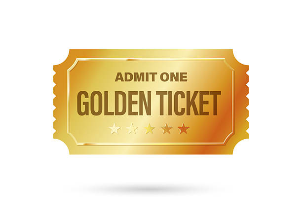 Golden ticket designed. Exclusivity and special access