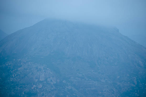 Roofji Mountain, Lu'an City, Anhui Province - the view of the mountain to the sky in foggy weather