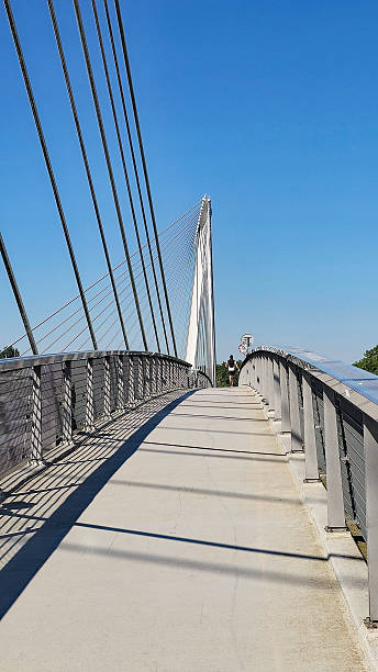 istock Pedestrian bridge in Kehl over the Rhine 2224263254