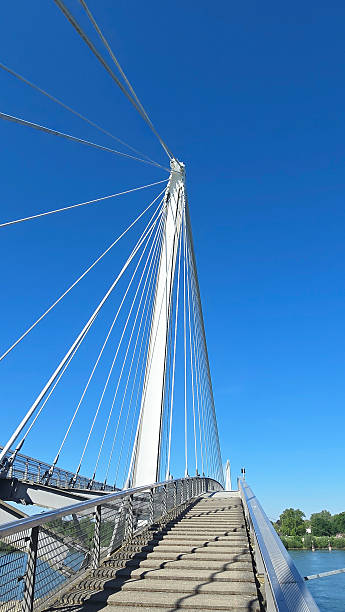 istock Pedestrian bridge in Kehl over the Rhine 2224263315