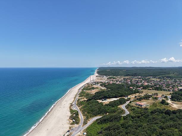 istock Aerial view of a peaceful beach 2224264735