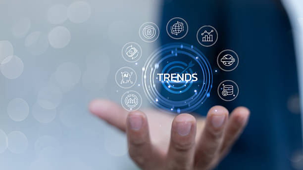 istock Businessman showing virtual interface with global digital technology and future business trends, including AI, data analytics, cybersecurity, cloud computing, and blockchain innovation. 2224264766