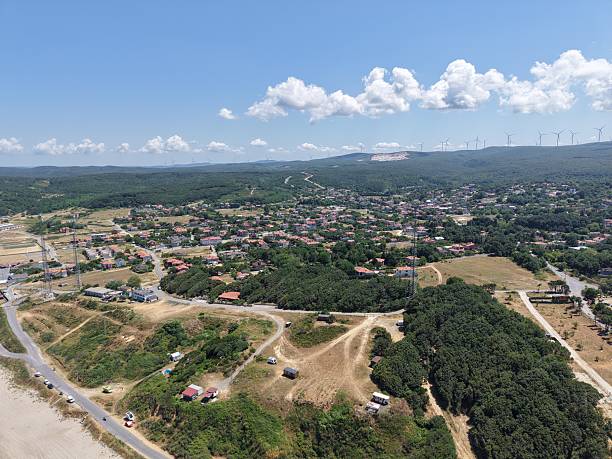 istock Aerial View of Countryside Fields 2224264820