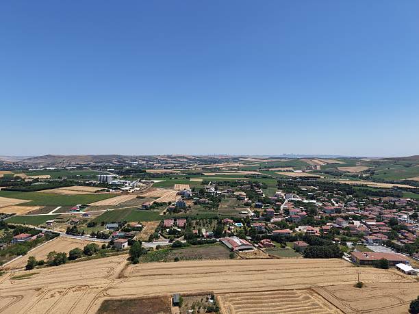 istock Aerial View of Countryside Fields 2224264861