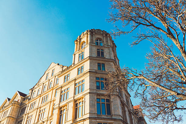 istock Majestic building standing tall in bath, england, under a clear blue sky 2224270378