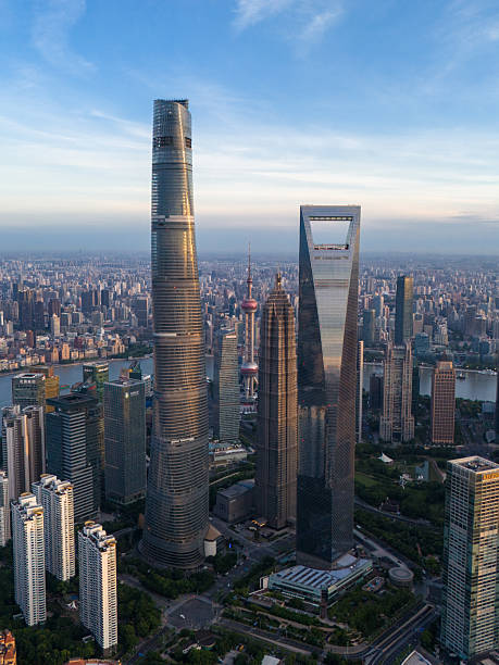 istock Shanghai Lujiazui sunset and sunrise 2224273165