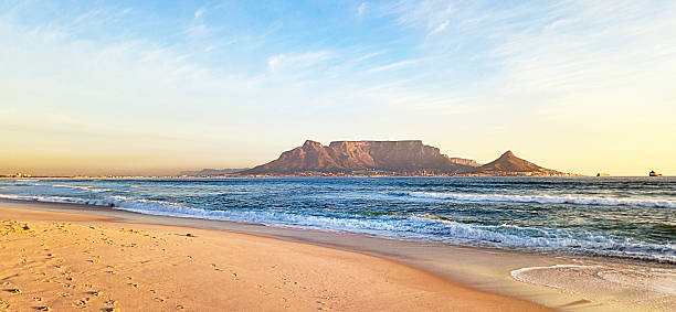 istock Table Mountain, Cape Town's famous landmark, seen across Table Bay 2224275126