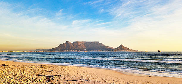 istock Table Mountain, Cape Town's famous landmark, seen across Table Bay 2224275268