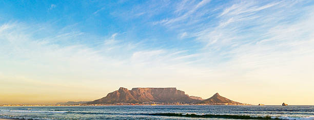 istock Table Mountain, Cape Town's famous landmark, seen across Table Bay 2224275322