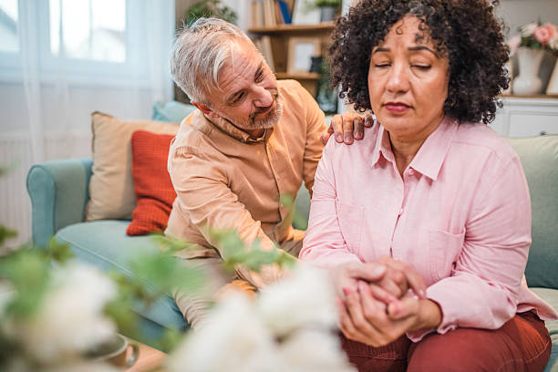 istock A diverse couple in crisis. They have a discussion and try to find a solution to their problems. 2224278126