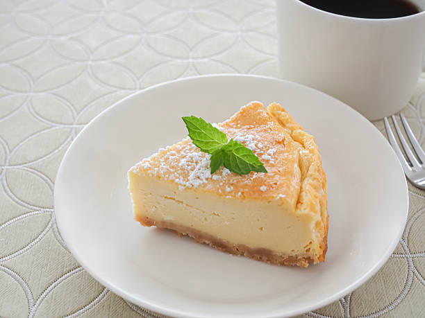 istock Homemade cheese cake on plate 2224280059