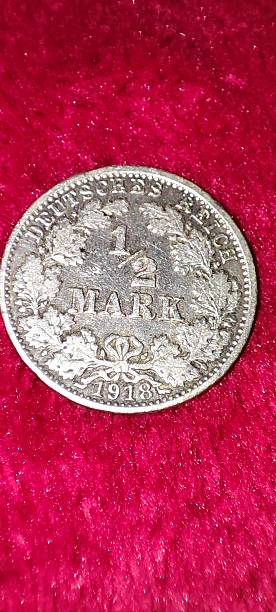 istock A half mark coin from Germany 1916. 2224282271