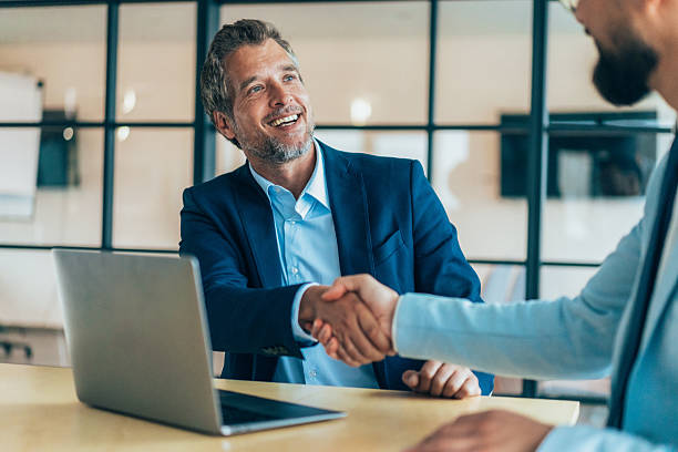 istock Handshake for the new agreement 2224284046