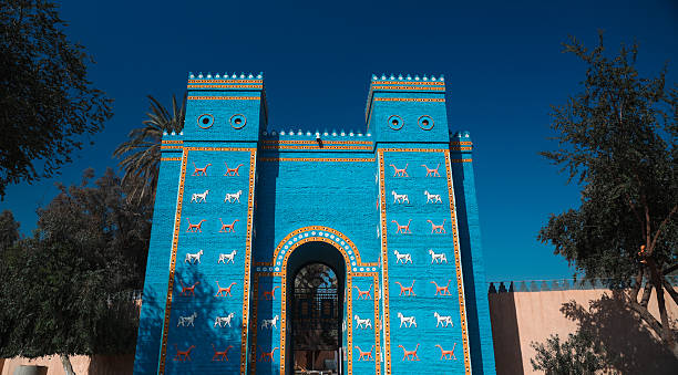 istock Ishtar Gate showcasing ancient Babylon architecture in vibrant colors 2224293656