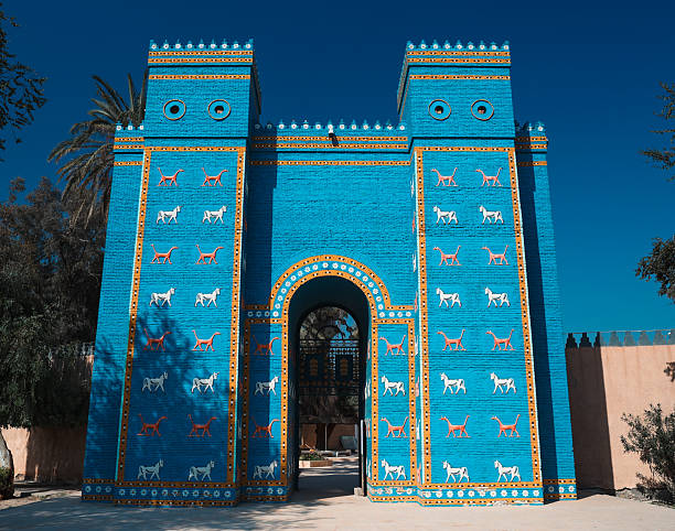 istock Ishtar Gate in Babylon Iraq showcasing vibrant colors and ancient architecture 2224293660