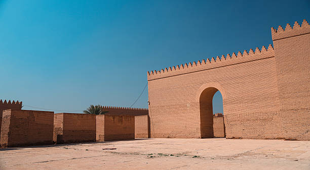 istock Exploring the ancient ruins of Babylon in Iraq under a clear blue sky 2224293859