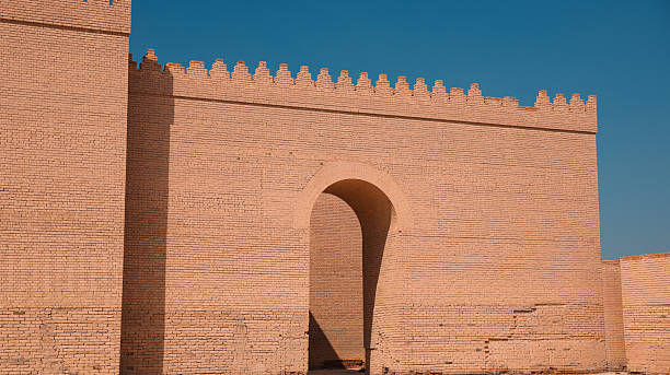 istock Ancient Babylon Gate stands tall under the clear sky in Iraq during midday light 2224293864
