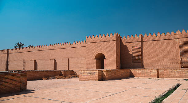 istock Exploring the ancient ruins of Babylon Iraq under a clear blue sky 2224293925