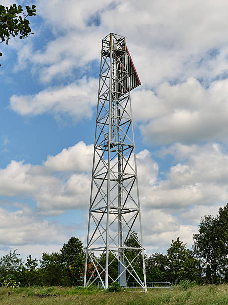 istock Large Steel Triangular Navigation Beacon Kamminke Usedom German Polish Border 2224297321