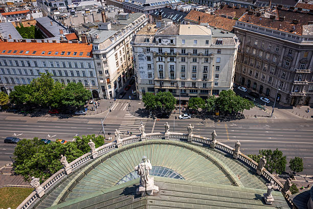 istock Panoramic view of Budapest from St. Stephen's Basilica 2224297581