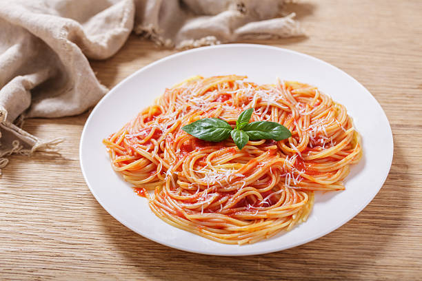 istock plate of pasta with tomato sauce 2224300445