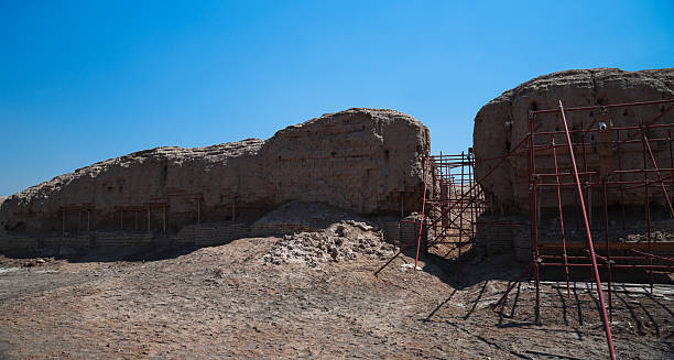istock Excavation and restoration at Kish Archaeological Site in Iraq during daylight 2224304514