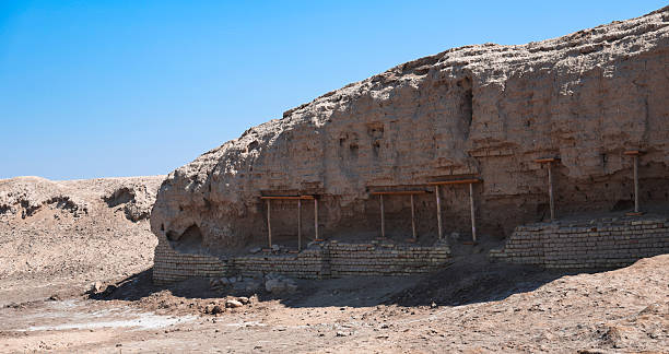 istock Exploration of ancient structures at Kish Archaeological Site in Iraq during summer months 2224304539