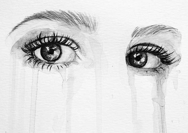 istock Eyes illustration portrait of a woman 2224305918