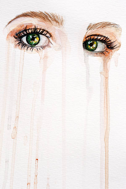 istock Eyes illustration portrait of a woman 2224305919
