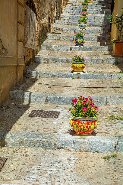 istock Colorful ceramic pots in Cefalu,Sicily 2224308280