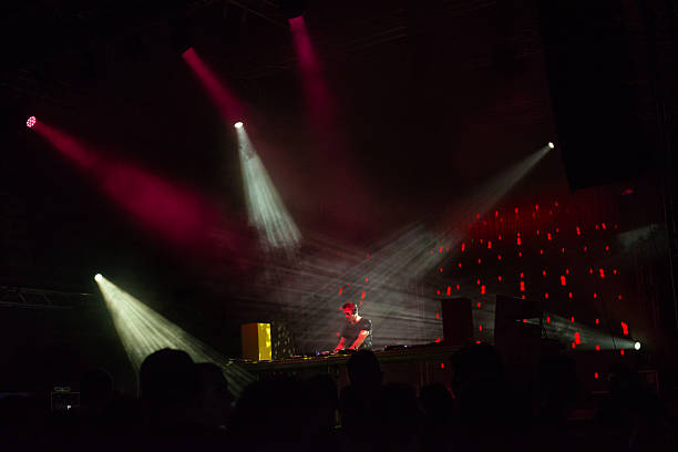 istock Dj playing music on the techno concert 2224308692