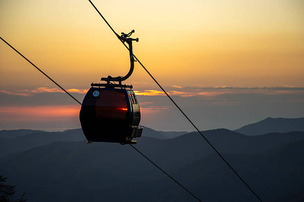 istock Cable Car at Sunset, Krasnaya Polyana 2224310731