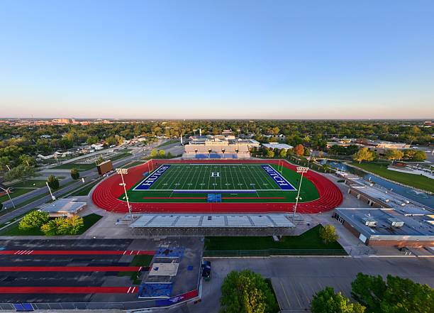 Pierre, USA - June 16, 2023. Phil Trautner Stadium in Pierre, the capital city of South Dakota, USA