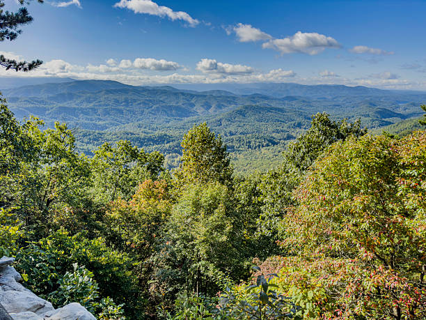 istock Viewing the Smoky Mountains is a breathtaking and tranquil experience, marked by layers of misty blue ridges that stretch endlessly into the horizon 2224329241