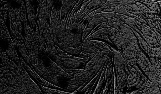 istock close-up of a corrugated black paper texture 2224335914