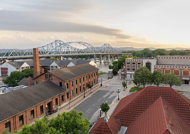 istock Bridge over Mississippi River at Sunset 2224346494