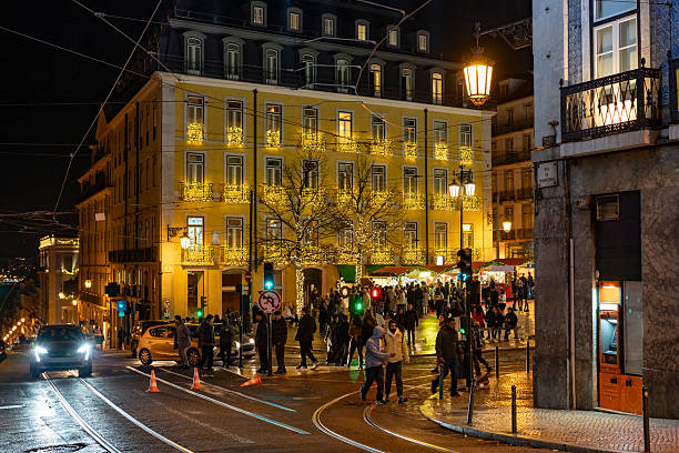 istock Christmas Decorations in Chiado, Lisbon 2224388147