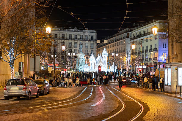 istock Christmas Decorations in Chiado, Lisbon 2224388385