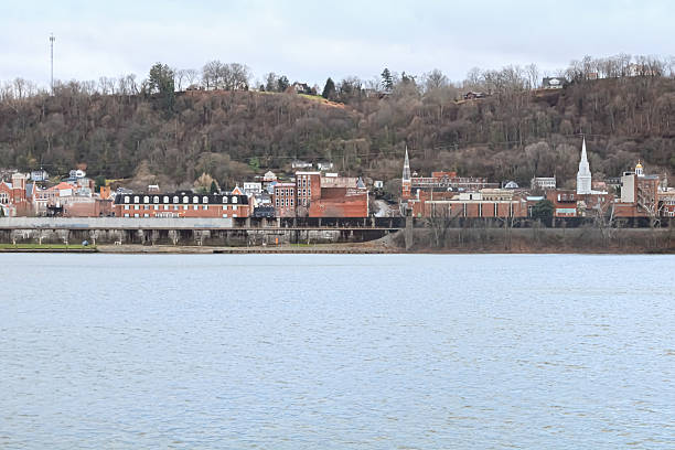 A view of Maysville, Kentucky from across the Ohio River