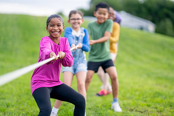 istock Children's Tug-of-War Game 2224401048