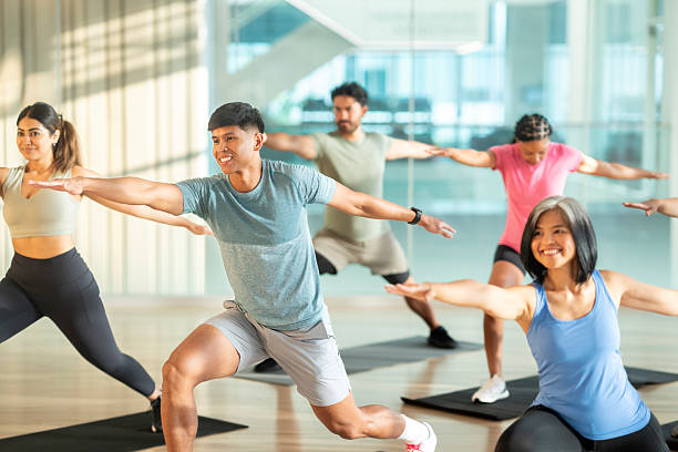 istock Adult Yoga Class 2224401641