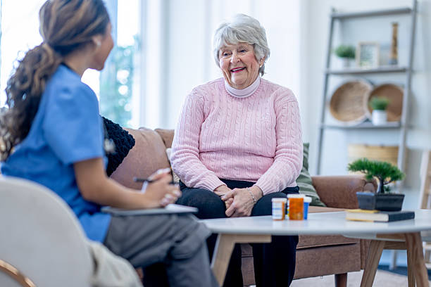 istock Senior Home Care Appointment 2224401873