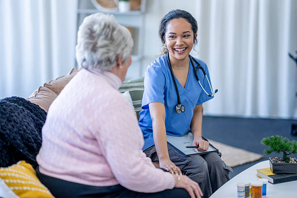 istock Senior Home Care Appointment 2224401880