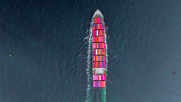 istock Aerial view container cargo ship freight shipping international, Global business freight shipping import export logistic transportation container ship, Container cargo ship sea freight container ship. 2224408827