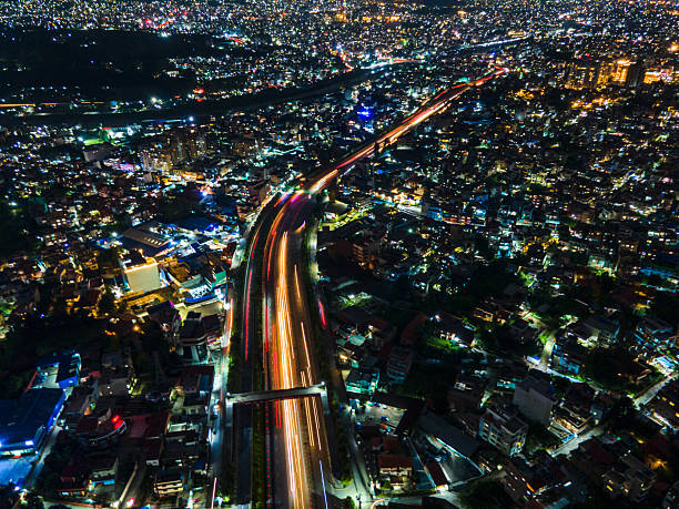 istock aerial view of night ringroad higway 2224409109