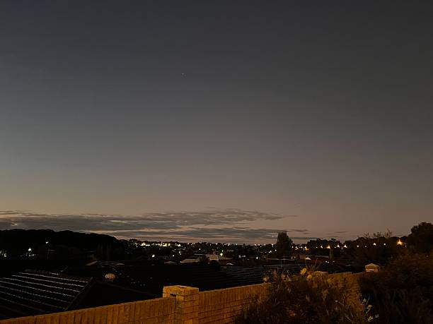 istock The image captures a celestial event known as a planetary conjunction, specifically the close alignment of Venus and Jupiter in the night sky 2224413867