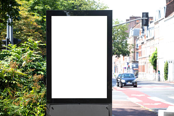 istock Illuminated digital display with copy space on a city street 2224419219